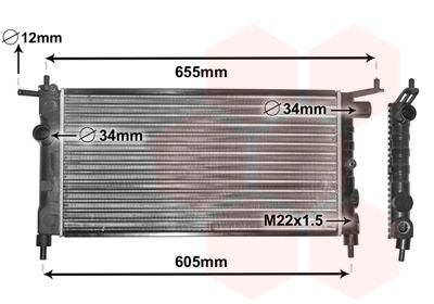 VAN WEZEL Radiators, Motora dzesēšanas sistēma 37002183